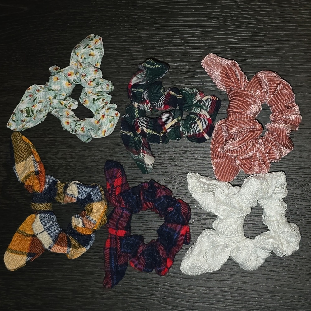Hair Scruchies- Set of 6